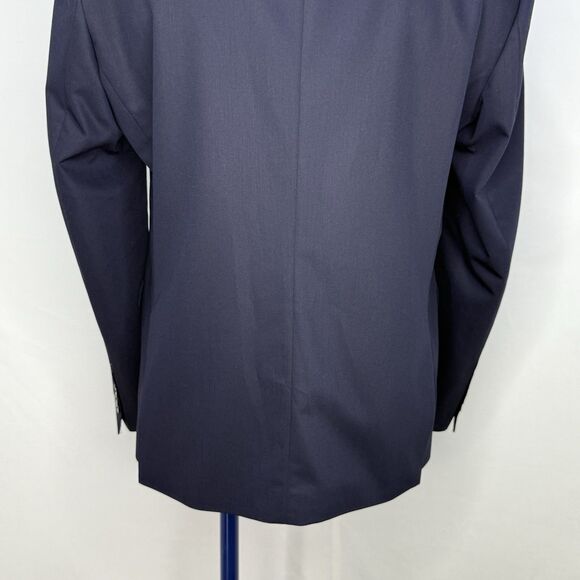 Zara Man Blazer Mens  Size 44 Navy Blue Suit Jacket Two Button - Picture 14 of 16
